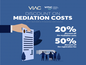 Discount on arbitration costs and mediation costs due to COVID-19